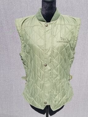 Mountain Horse Most Technical Ridingwear Vest  Green with Tan Lining 59